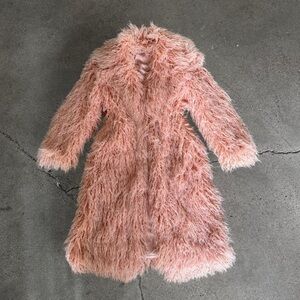 House of CB Blush Teddy Coat XS